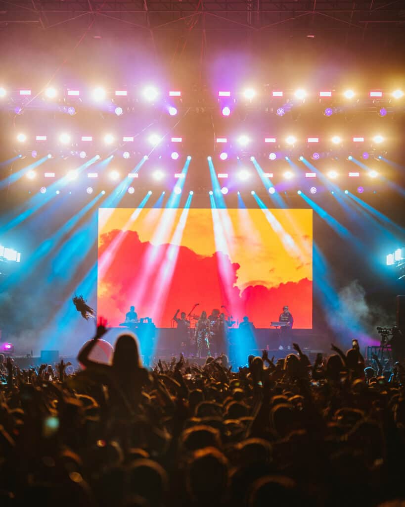 Sundown Festival at Norfolk Showground where Bigabox supplied LED Video, Lighting, Audio and Special Effects