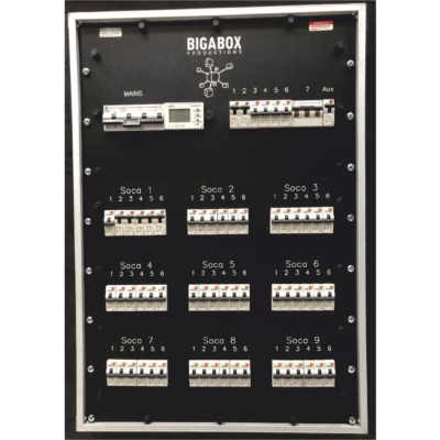 Product image of the 125a 54Way Soca Distro - RCBO supplied by Bigabox Productions Power Distribution equipment hire