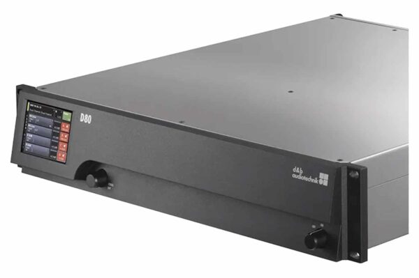 D80 Amplifier Angled Front View | Bespoke Marketing Solutions